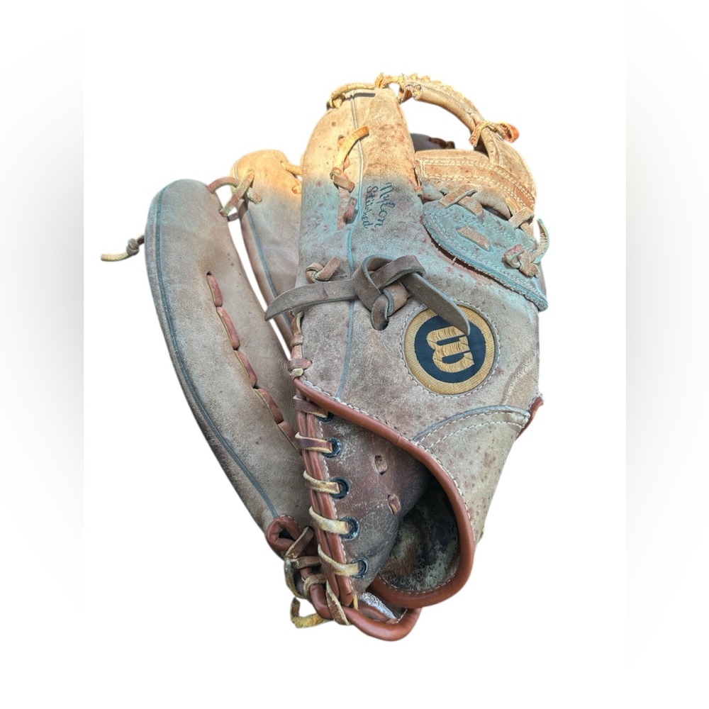 VTG Wilson Baseball Glove with Brown and Tan Accents